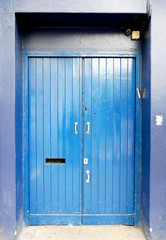 blue door house