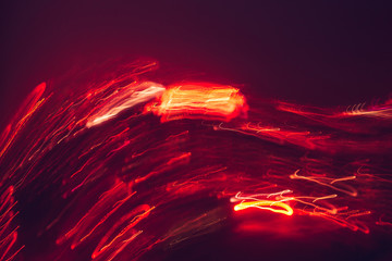 Abstract background with lights and movement, lines and lights in blur