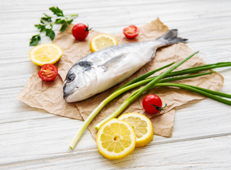Fresh fish dorado
