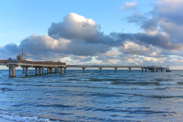 Seebrücke in Heiligenhafen an der Ostsee, Schleswig-Holstein