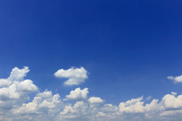 Scenery of the cloud spreading in the sky