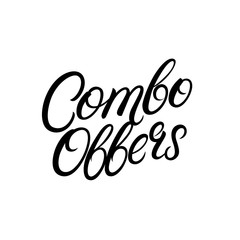 Combo offers hand written lettering.