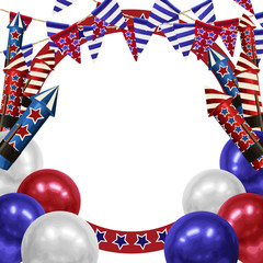 4th of July Background design for greeting cards in super high resolution.