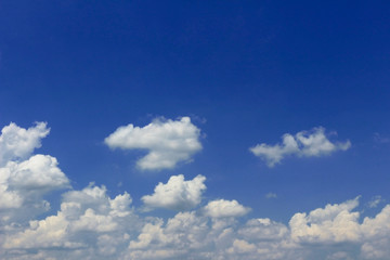 Scenery of the cloud spreading in the sky