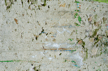 Natural patterns for design art work. Stone cement wall texture background. Wall fragment with scratches and cracks
