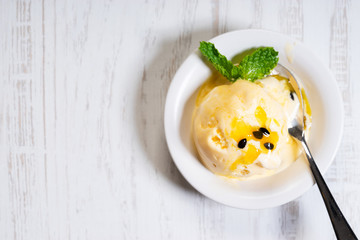 passion fruit ice cream