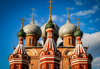 Fototapeta na wymiar Old russian church. Beautiful architecture