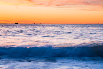 Naklejka na ściany i meble Morning seascape beach images from Nova Scotia Canada