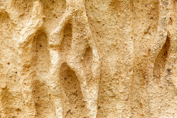 The texture of the mountains in the valley of Cappadocia. Background.