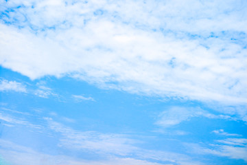 blue sky with cloud