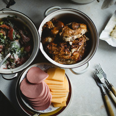 soup with meat and vegetables