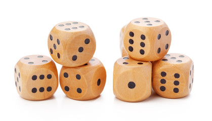 dice isolated on white background