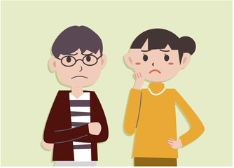 夫婦　困る　怒る　悲しい