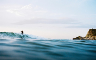 surfer take off - obrazy, fototapety, plakaty