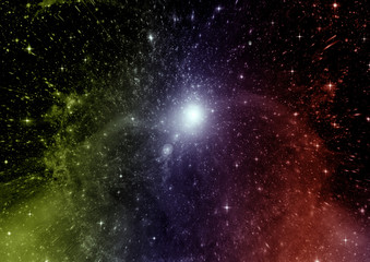 Naklejka premium galaxy in a free space