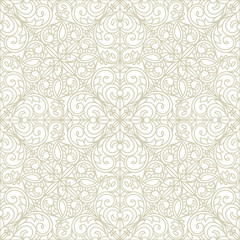 Fototapeta premium Floral ornate decorative seamless background