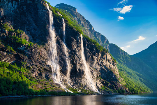 Wasserfall Geiranger Fjord