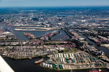Deurstickers Hamburg Hafen © flightpixel