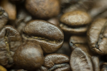 roasted coffee beans. background image