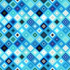 Fototapeta na wymiar Colorful abstract geometrical diagonal square mosaic tile pattern background - vector wall graphic