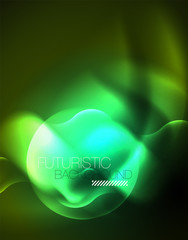 Neon lights vector abstract background