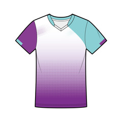 Badminton Tshirt Fashion Flat Templates