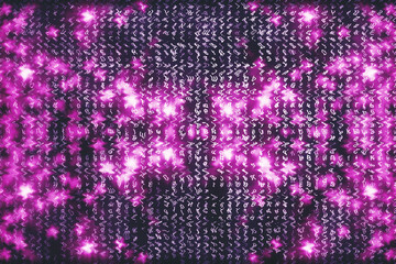Pink matrix digital background. Abstract cyberspace concept. Characters fall down. Matrix from symbols stream. Virtual reality design. Complex algorithm data hacking. Pink digital sparks.