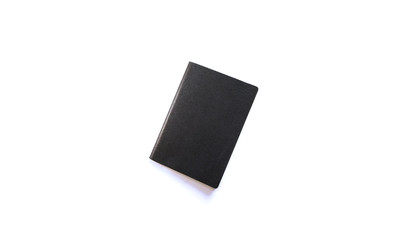 blank passport on white background 
