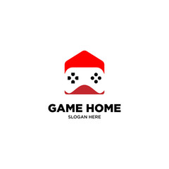 Game Home Logo Design Vector