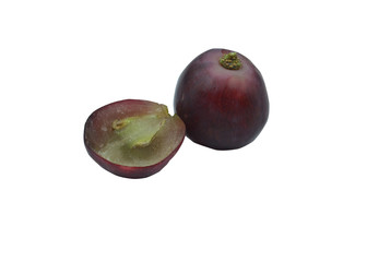 grape fruit is food for vegetarian and make wine white background isolated 