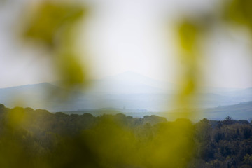 Silhouette of mountain 