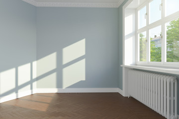 3d render - empty scandinavian room