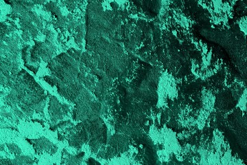 teal, sea-green shabby designer paint on the material texture - cute abstract photo background