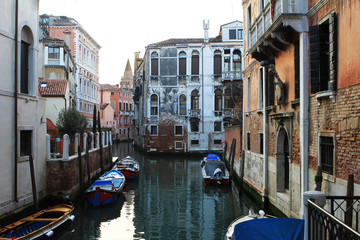 Boats in canal