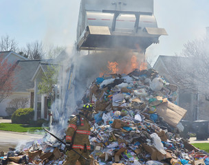 Garbage Truck fire