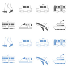 Different modes of transport