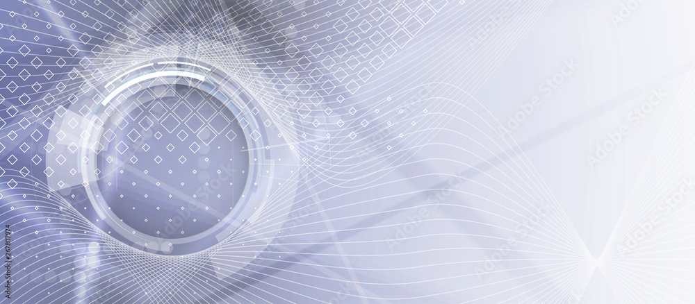 Poster abstract tech background. futuristic technology interface
