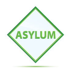 Asylum modern abstract green diamond button