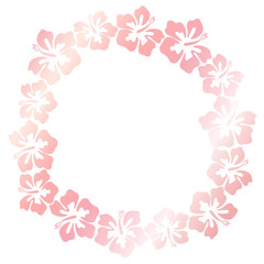 Obraz na płótnie Canvas Summer hibiscus beautiful flower vector illustration