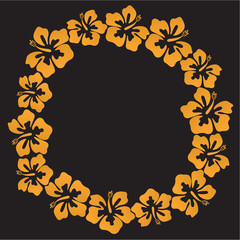 Summer hibiscus beautiful flower vector illustration