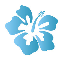 Obraz premium Summer hibiscus beautiful flower vector illustration