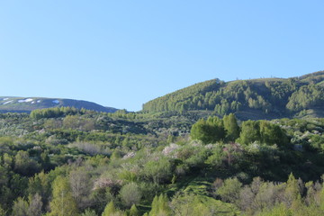 Fototapeta na wymiar panorama of mountains