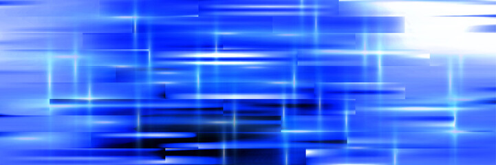 Abstract blue panoramic background for use in design.