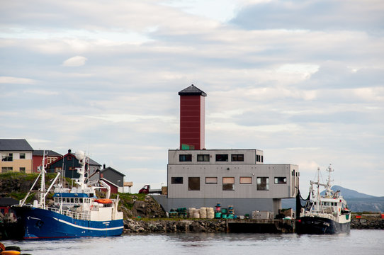 small harbour in the island of mageroya