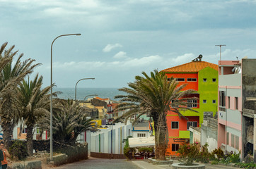 Obraz premium Street in Ponta do Sol, Cape Verde