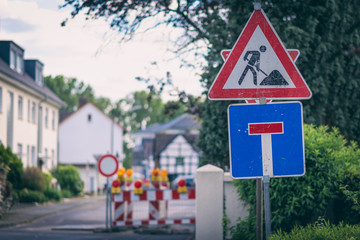 Baustelle Durchfahrt verboten