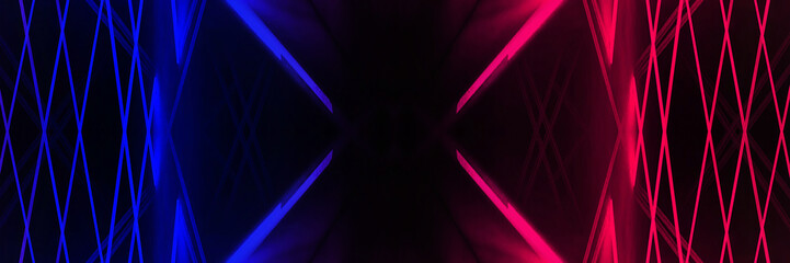Abstract background neon with lines and glow