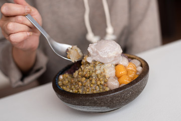 Taiwan snacks of shave ice