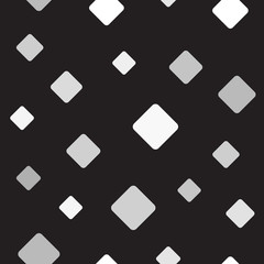 Rounded diamond pattern. Seamless vector background