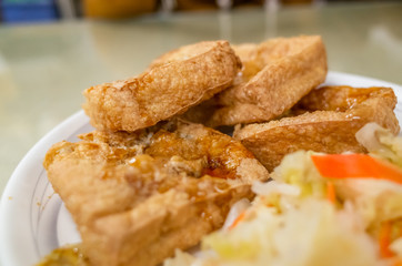 famous Taiwanese snack of stinky tofu